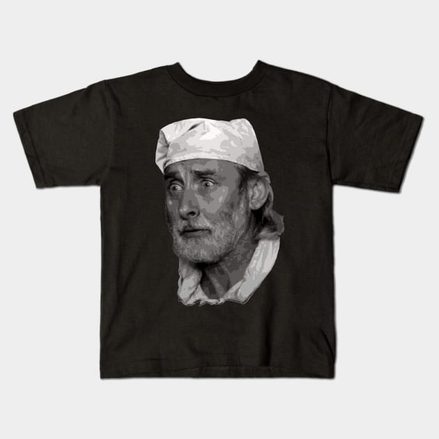 Spike Milligan Kids T-Shirt by StoatyStudio